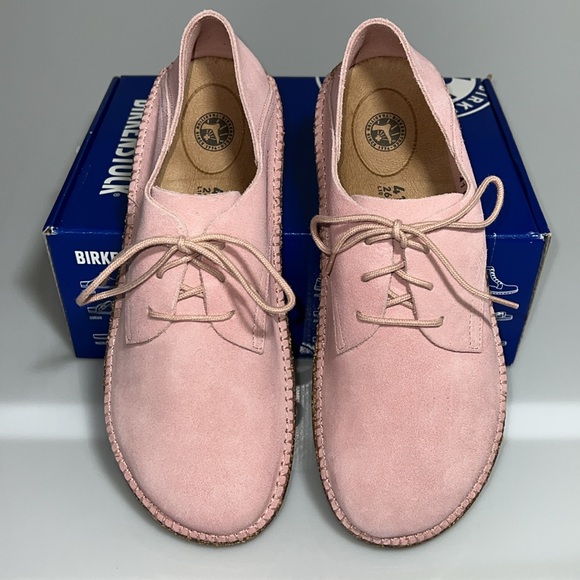 NEW Birkenstock Gary Suede Shoes - Size 41N - Soft Pink Suede Leather - In Box - Picture 3 of 17